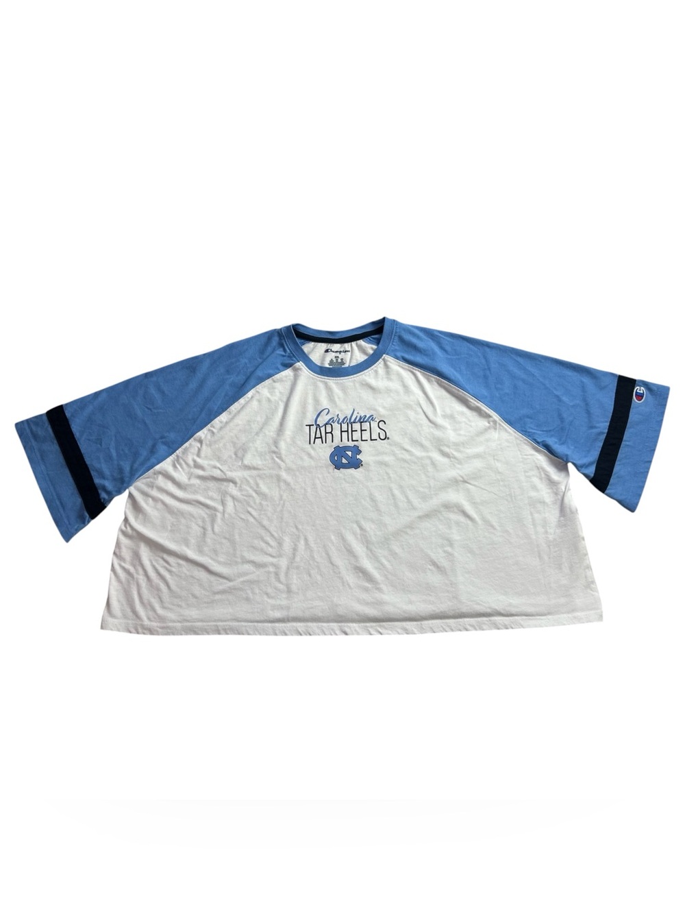 Champion UNC North Carolina Tar Heels Women’s Cropped Raglan T-Shirt White 2XL